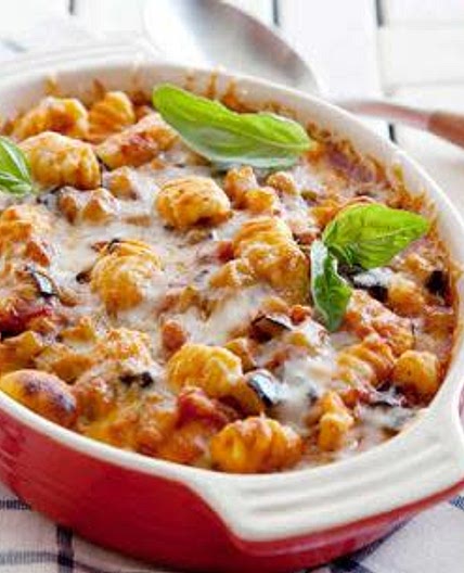 Eggplant gnocci bake