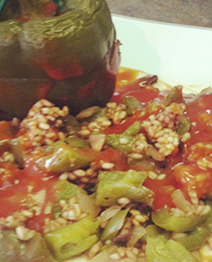 Portabella Stuffed Peppers | PKU