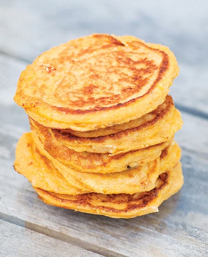 Butternut Squash and Goats Cheese Pancakes