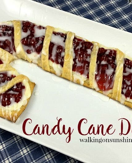 Candy Cane Cream Cheese Danish
