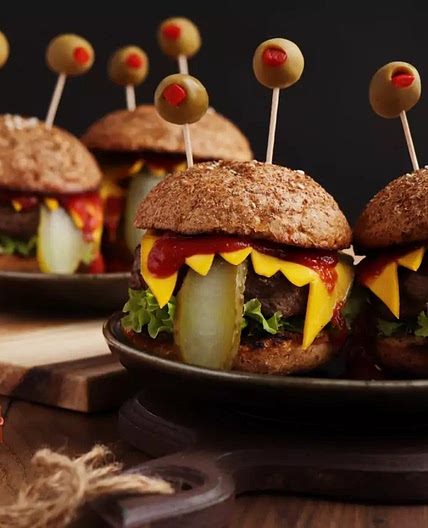 Halloween Monster Burgers