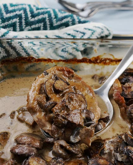 Creamy Mushroom & Pork Casserole