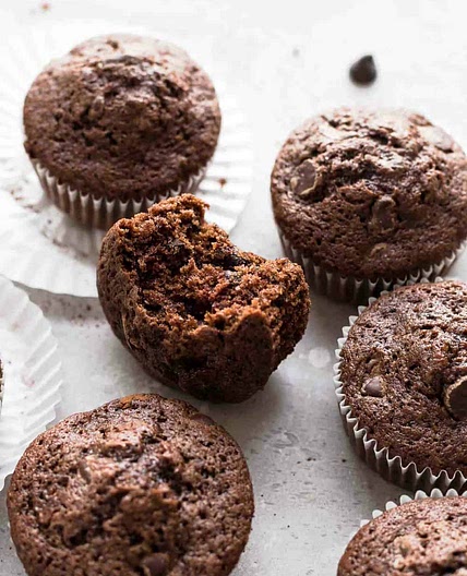 Chocolate Zucchini Muffins