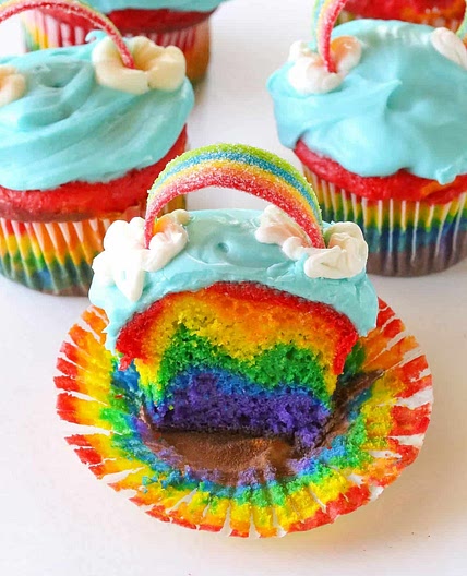 Rainbow Cupcakes