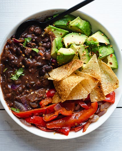 Spiced Tofu & Black Bean Vegan Chili
