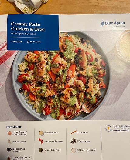 Creamy Pesto Chicken and Orzo