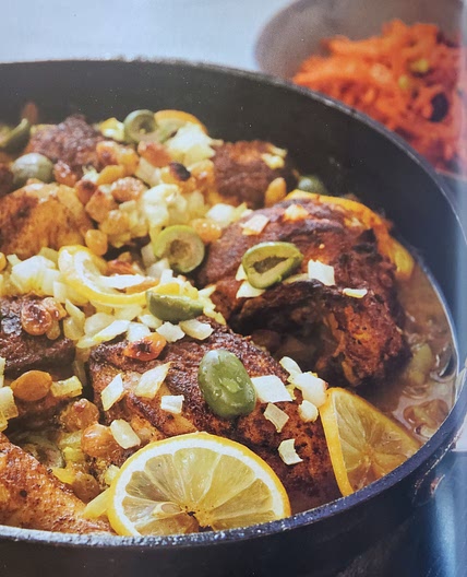 Moroccan Chicken & Carrot-Pistachio Slaw