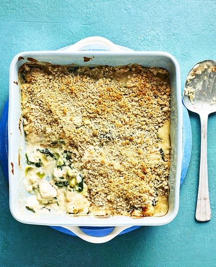 Haddock florentine bake