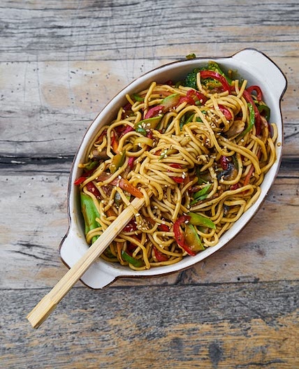 Angela's Quick Veggie Pad Thai Style Noodles