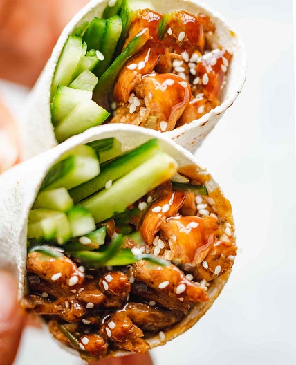 Crispy Soy Curl Vegan ‘Duck’ Pancakes