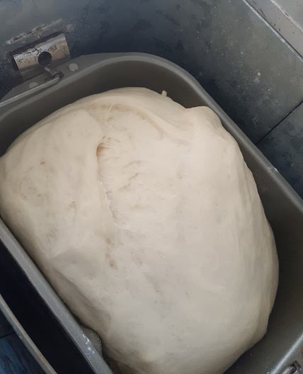White bread dough