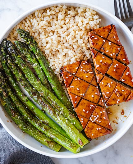 Maple Soy Baked Tofu Steaks