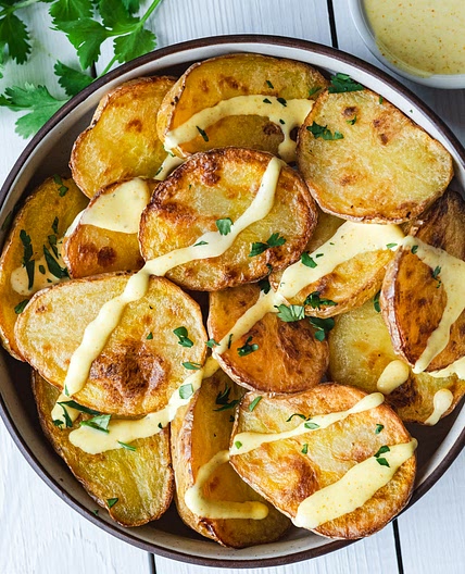 Roast Potatoes with Curry Dressing