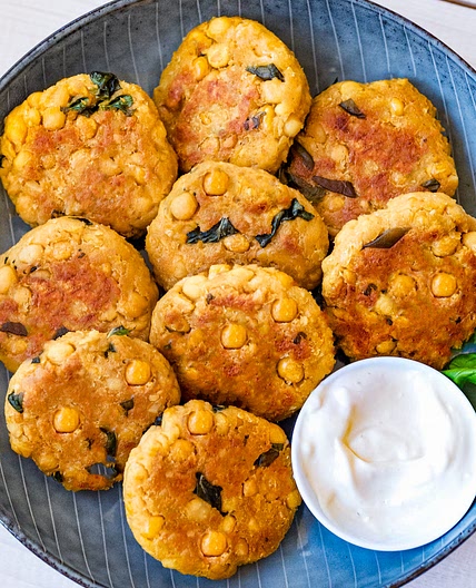 Lemon Basil Chickpea Patties