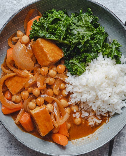 Chipotle Chickpeas & Tofu Stew
