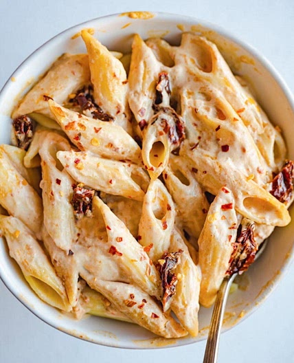 Tofu Sun-Dried Tomato Pasta