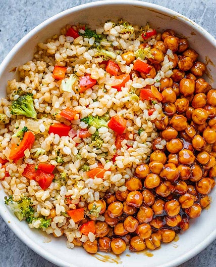 Chickpea Vegetable Fried Rice
