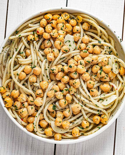 Chickpea Pasta with Garlic and Herbs
