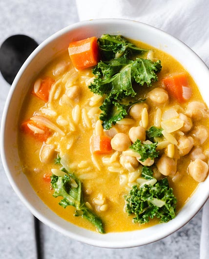 Chickpea Miso Pasta Soup