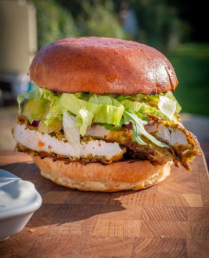 Chimmichurri Chicken Burger