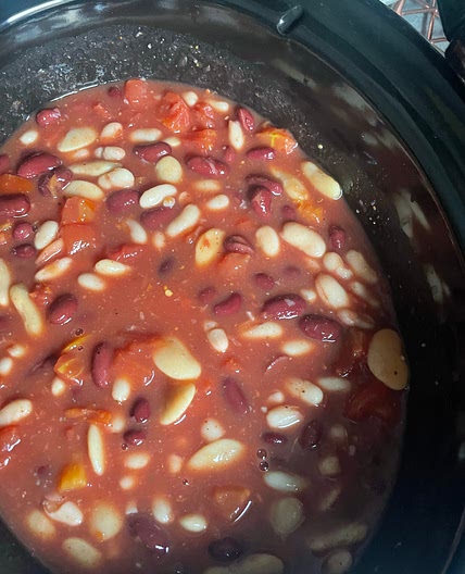 Mixed Bean Slow Cooker  Chilli