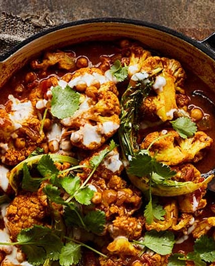 Cauliflower & chickpea tikka masala