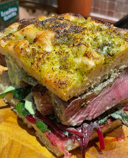 Chimichurri Pesto Foccacia