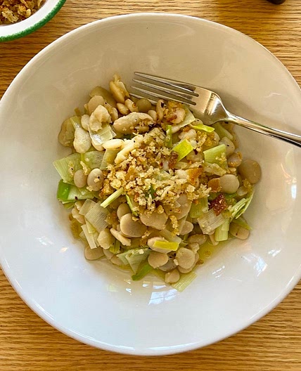 Beans and Buttered Leeks with Toasted Breadcrumbs | Cup of Jo