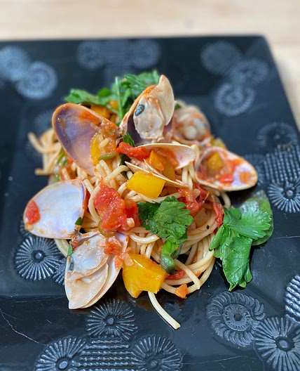 Fraser Island Pipis on Spaghetti 
