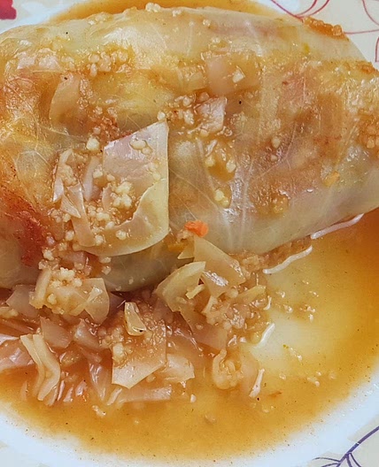 Vegetarian cabbage rolls