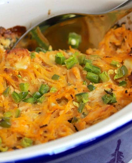 Spaghetti Squash Buffalo Chicken