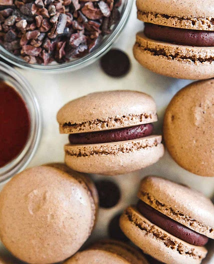 Mexican Chocolate Macarons