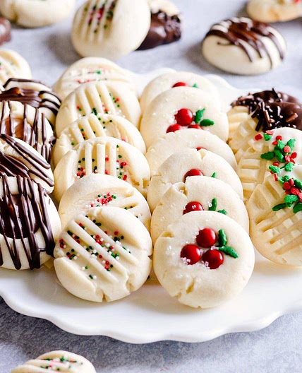 Whipped Shortbread Cookies