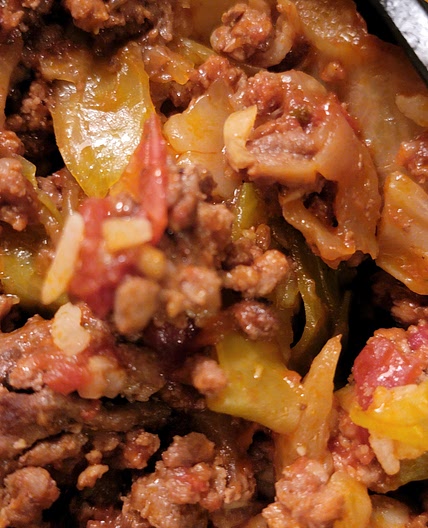 Deconstructed Cabbage Rolls and Rice