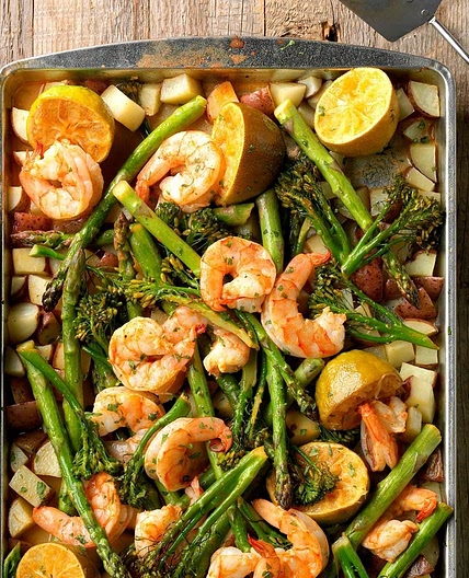 Sheet-Pan Chipotle-Lime Shrimp Bake