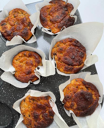 Healthy banana muffins 