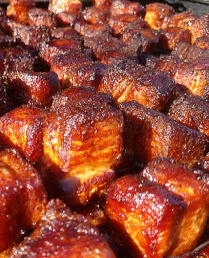Pork belly burnt end bites