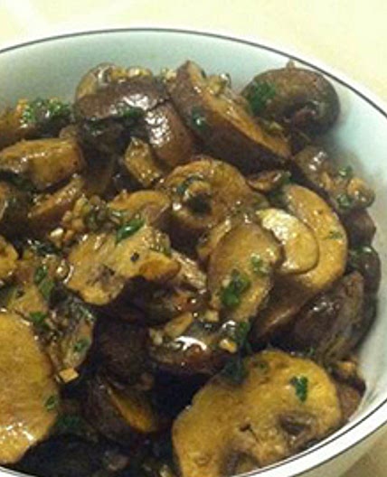 Garlic Roasted Baby Bella Mushrooms