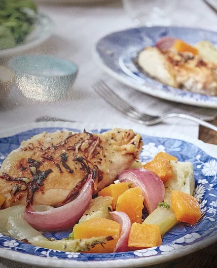 Chicken, Squash and Fennel Bake
