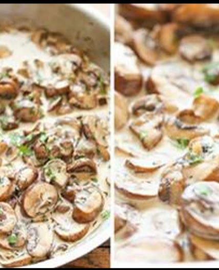 Puten-Champignon-Geschnetzeltes
