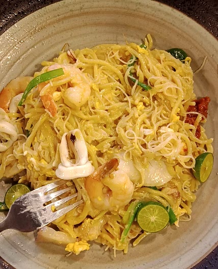 Singapore Fried Prawn Noodle (Hokkien Mee)