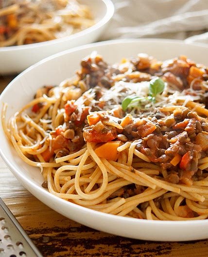 Linsen-Bolognese