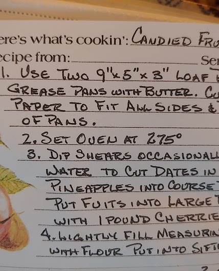 Mom's fruitcake
