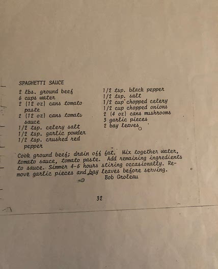 Groleau Meat Sauce