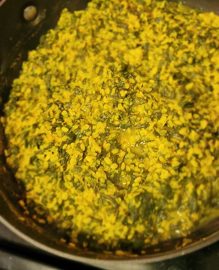 Quick dal saag