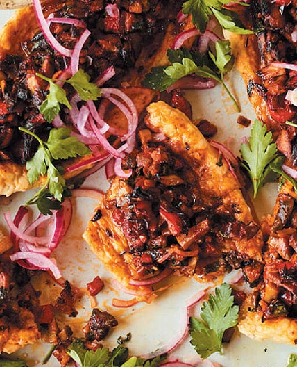 Chunky Mushroom Turkish Pides