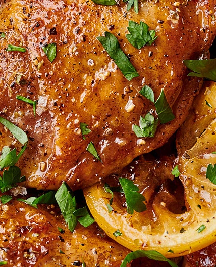 One-Skillet Greek Lemon Chicken and Potatoes