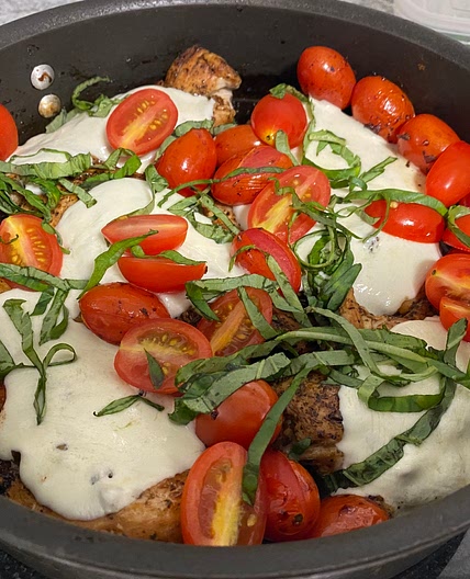 Balsamic Glazed Caprese Chicken