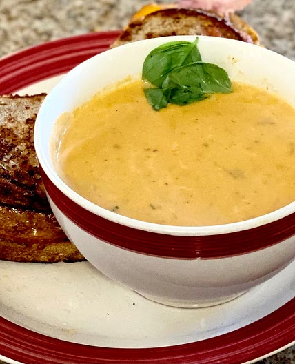 Creamy Roasted Heirloom Tomato Soup