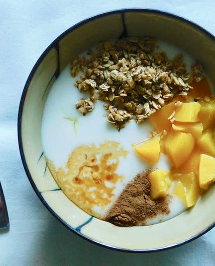 Sweet Peach Yogurt Bowl